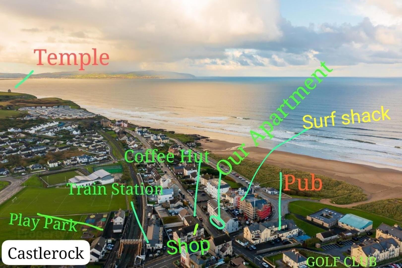 Marine Beach Escape Castlerock Beside Beach Golf Course And Pub Exteriör bild